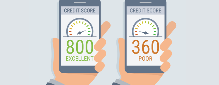 Image of credit score examples.