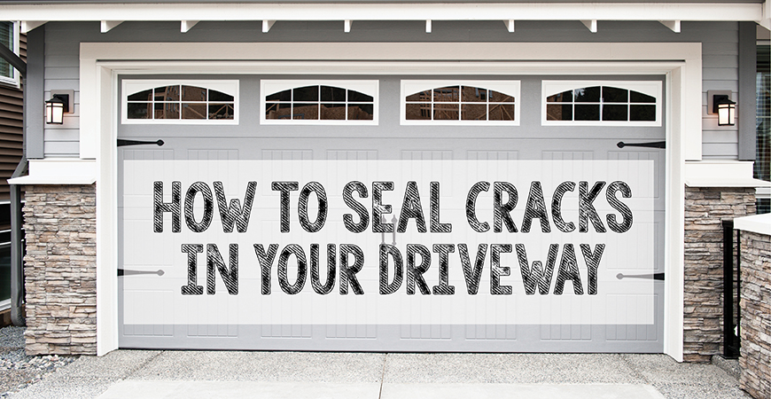 How to seal cracks in your driveway
