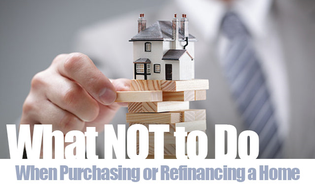 Image of what to do when purchasing or refinancing a home.