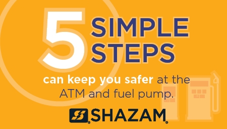 Image of 5 simple steps to help keep you safer at the atm and fuel pump.