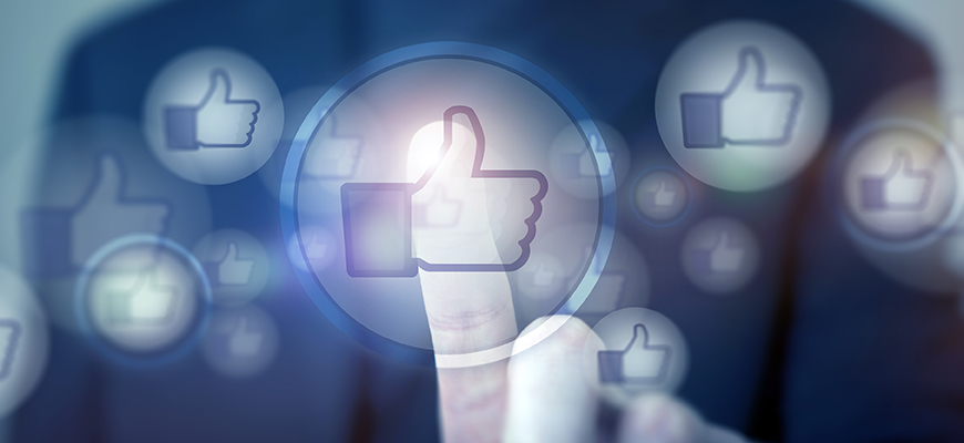 image of thumbs up social media icon