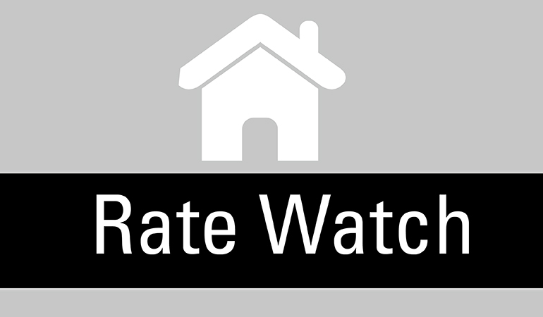 Image of a house icon stating: Rate Watch