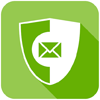  Image of a shield with an envelope on it icon