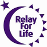 Purple Relay for Life Logo moon and stars 