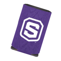 Purple Koozie with Spencer S Logo